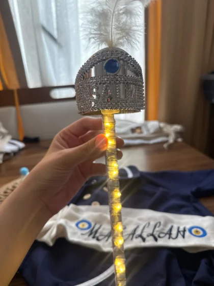 LED Işıklı 'Maşallah' Yazılı Asa