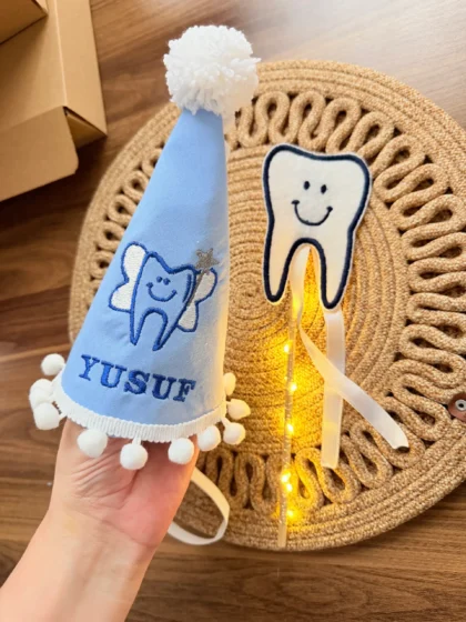 Kukuleta ve Diş Temalı Işıklı Asa Seti
