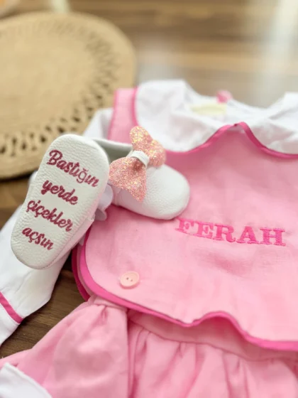 Pembe Beyaz Makosen Ayakkabı